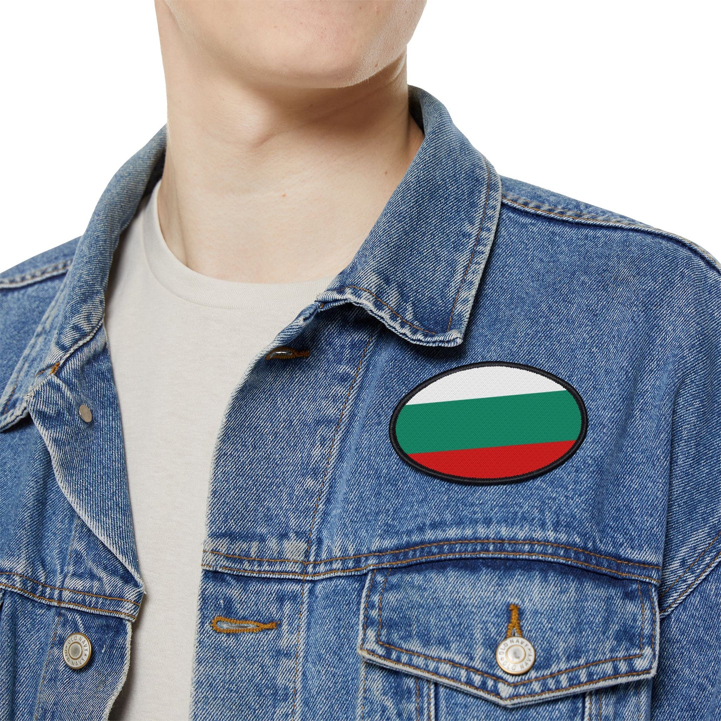 Flag Village Bulgaria Flag Embroidery Iron-On Patches