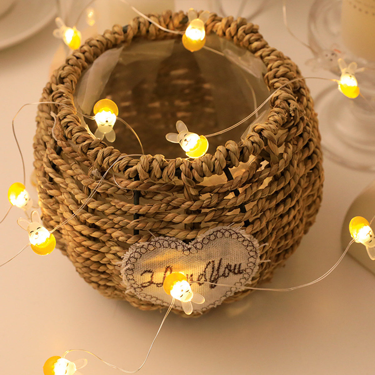 Flag Village Easter LED Bunny String Lights Easter Decoration For Home Carrot Rabbit Fairy Light Supplies Happy Easter Gifts Party Favor