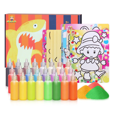 Flag Village Sand Painting Gift Box Set