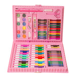 Flag Village Special Offer 86-piece Children's Painting Kit Student Drawing School Supplies Stationery Set Gift Box
