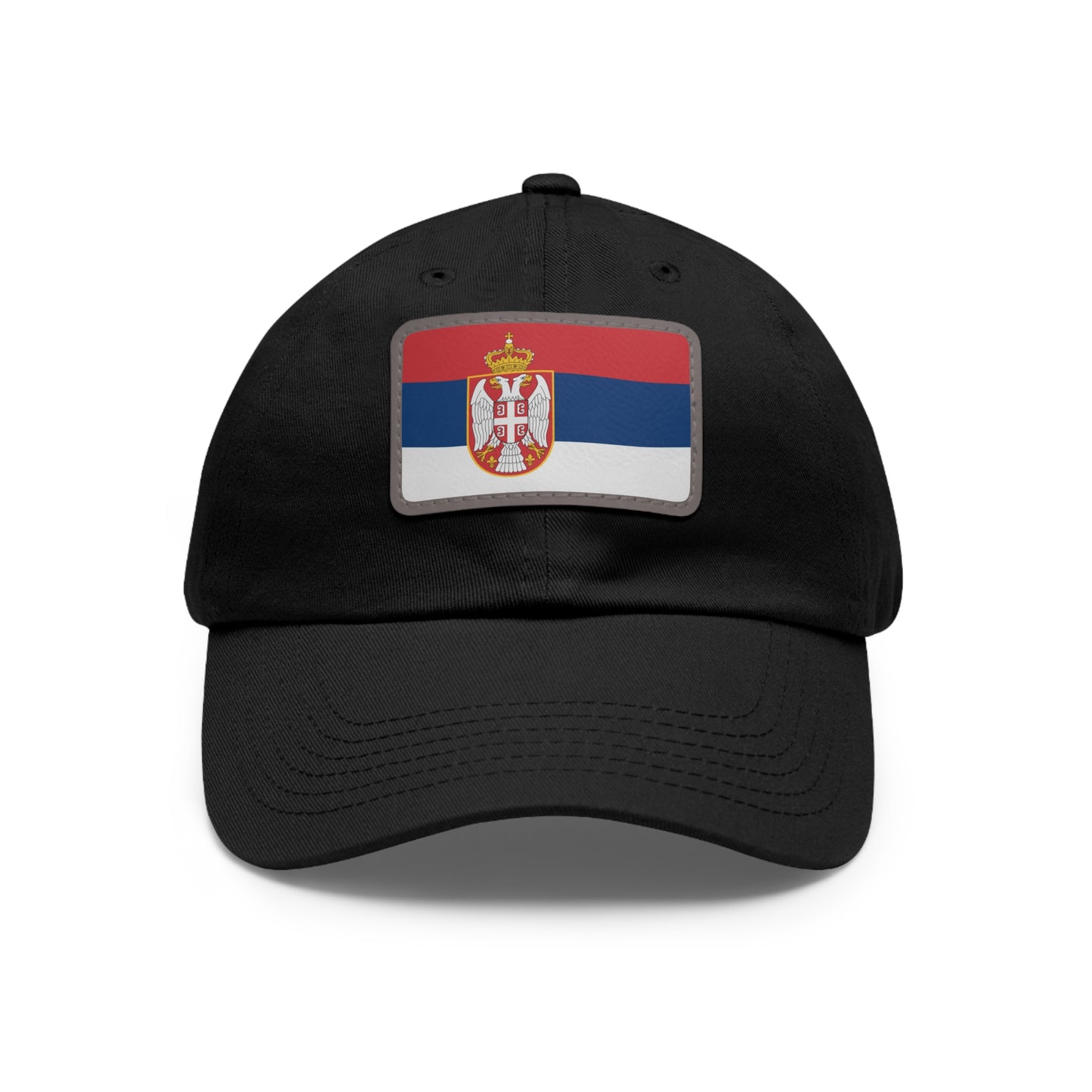 Flag Village Serbia Flag Hat Cap with Leather Patch