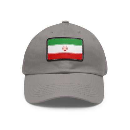 Flag Village Iran Flag Hat Cap with Leather Patch