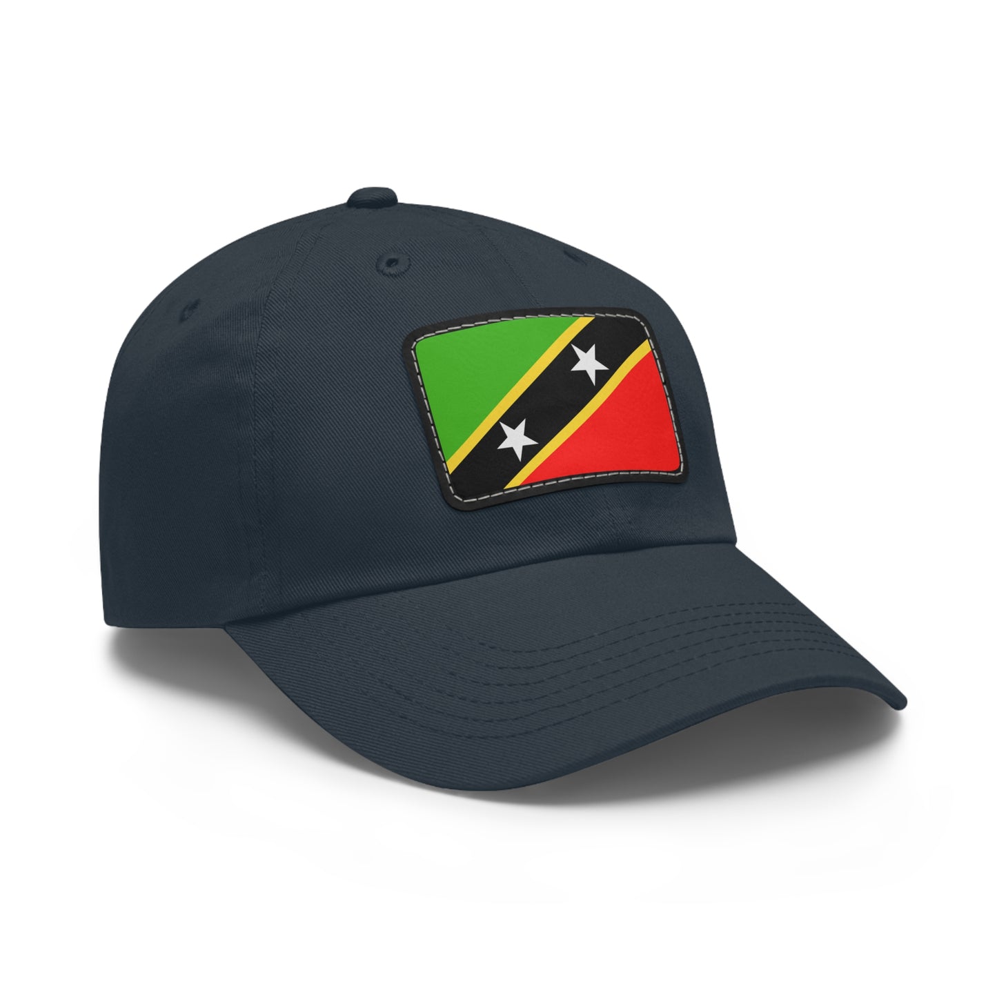 Flag Village Saint Kitts And Nevis Flag Hat Cap with Leather Patch