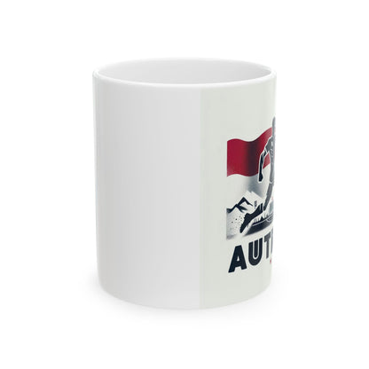 Flag Village Austria Sporting Flag Ceramic Coffee Mug 11oz AUT0008