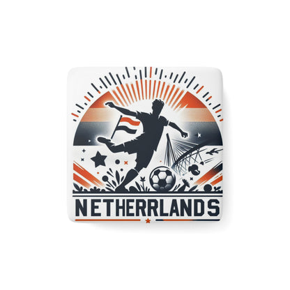 Flag Village Netherlands Flag Sporting Porcelain Magnet, Square NLD0005