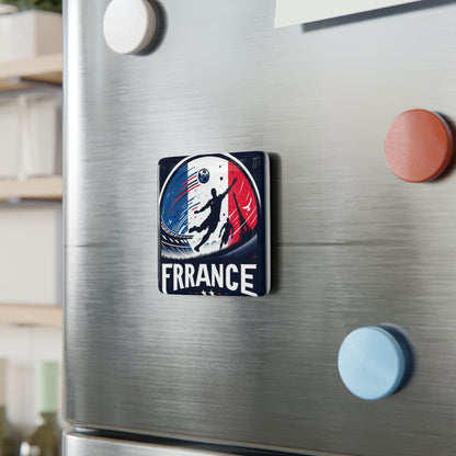 Flag Village France Flag Sporting Porcelain Magnet, Square FRA0006