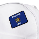 Flag Village Wisconsin State Flag Embroidered Iron-On Patch