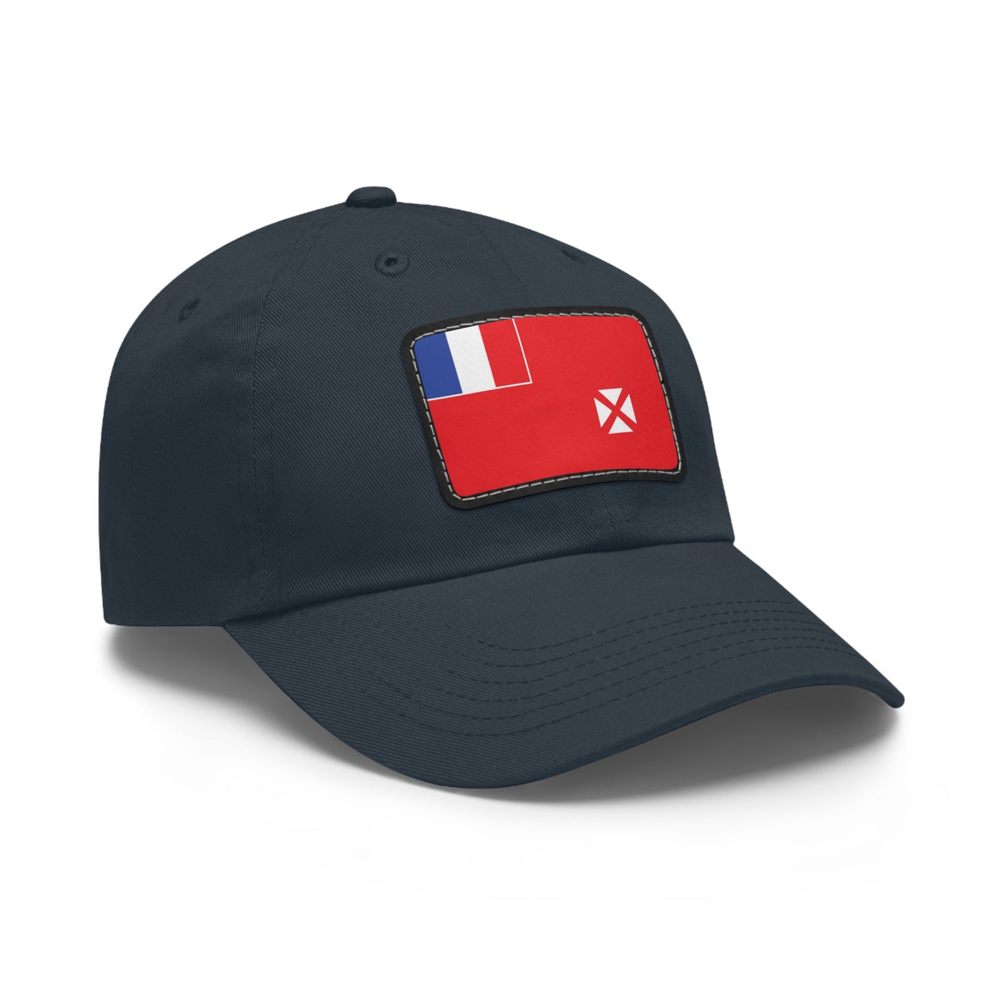 Flag Village Wallis And Futuna Flag Hat Cap with Leather Patch