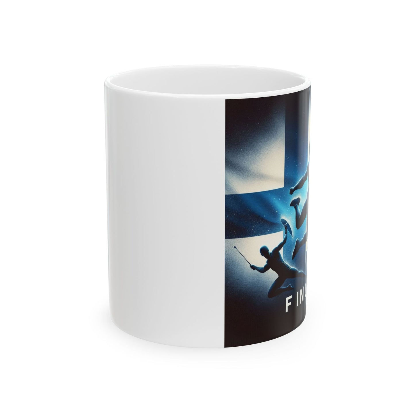 Flag Village Finland Sporting Flag Ceramic Coffee Mug 11oz FIN0003