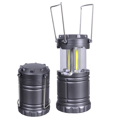 Flag Village Factory direct foreign trade new COB camping lamp LED outdoor portable telescopic emergency lantern hook