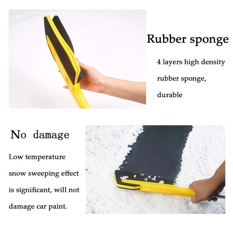 Flag Village Auto Tools New Style Car EVA Snow Shovel Multifunctional Snow Shovel Long Rod Deicing Ice Sweep Tool Snow Removal Brush For Winter