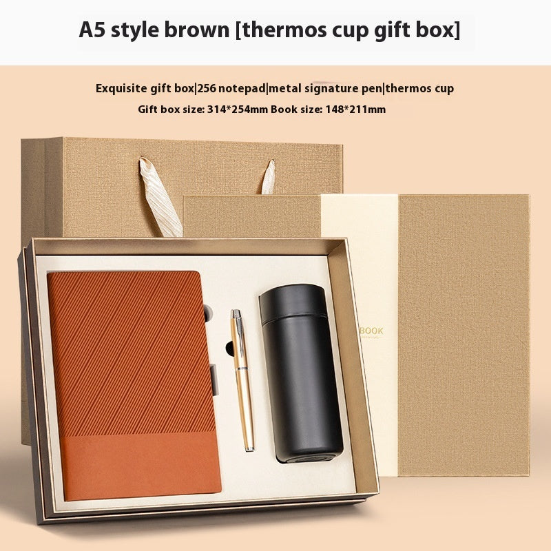 Flag Village Notebook Gift Box Vacuum Cup Set Business Gift Company Activity High-end Practical Gift