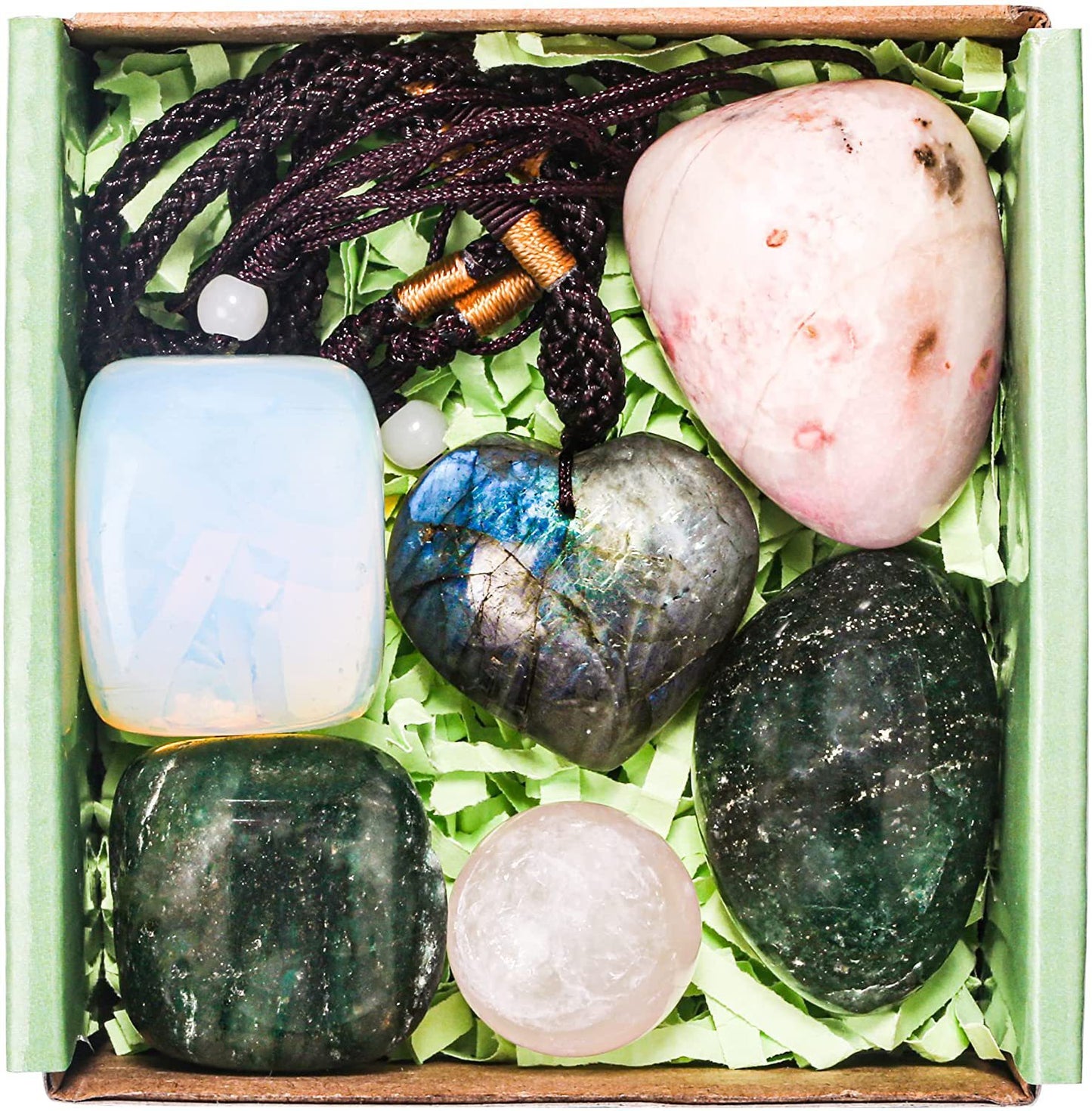 Flag Village 23 Piece Natural Crystal Stone Set Gift Box