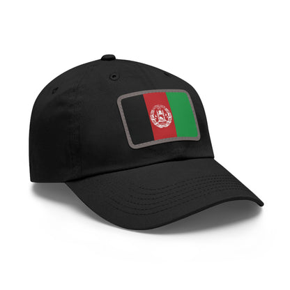 Flag Village Afghanistan Flag Hat Cap with Leather Patch