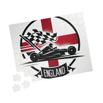 Flag Village ENGLAND Racing Car Sporting Flag Puzzle (110, 252, 520, 1014-piece) GBR0014