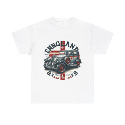 Flag Village UK Vintage Car Flag T-SHIRT Heavy Cotton Tee UK0016