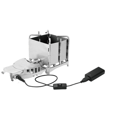 Flag Village Outdoor Portable Stainless Steel Wood Stove Folding Camping