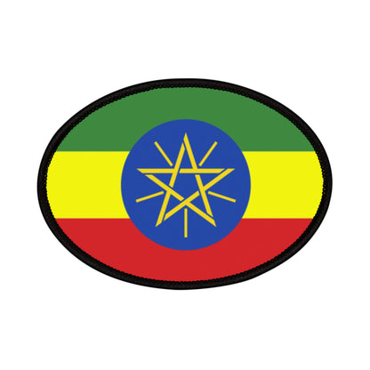 Flag Village Ethiopia Flag Embroidery Iron-On Patches
