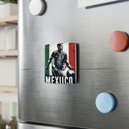 Flag Village MEXICO Flag Sporting Porcelain Magnet, Square MEX0006