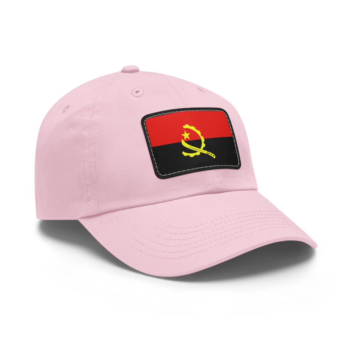 Flag Village Angola Flag Hat Cap with Leather Patch