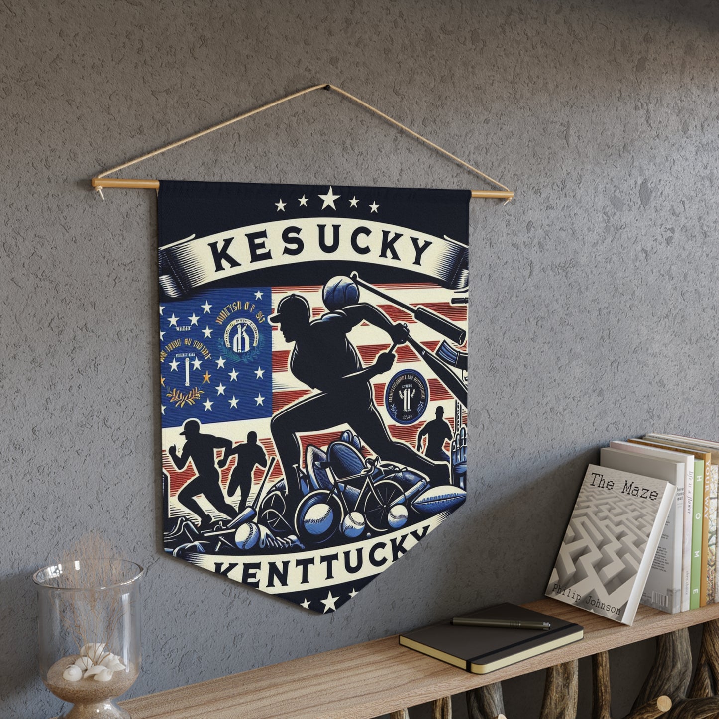 Flag Village Kentucky State Flag Pennant Sporting Home Wall decoration KY0002