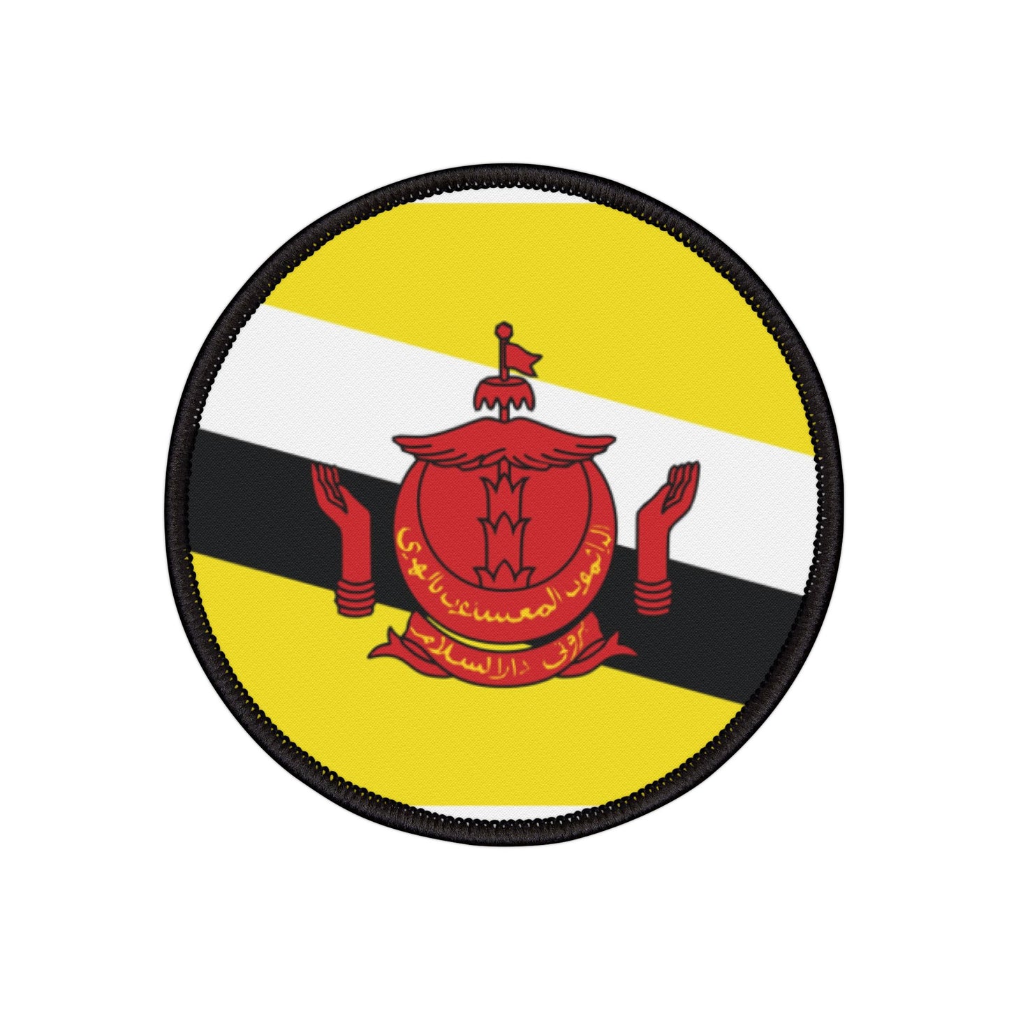 Flag Village Brunei Flag Embroidery Iron-On Patches