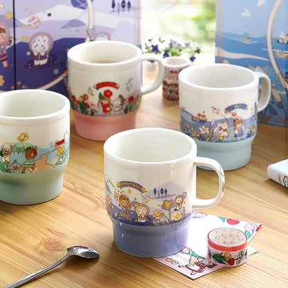 Flag Village This Set Gift Box Cute Girl Heart Luxury Handbook Cartoon