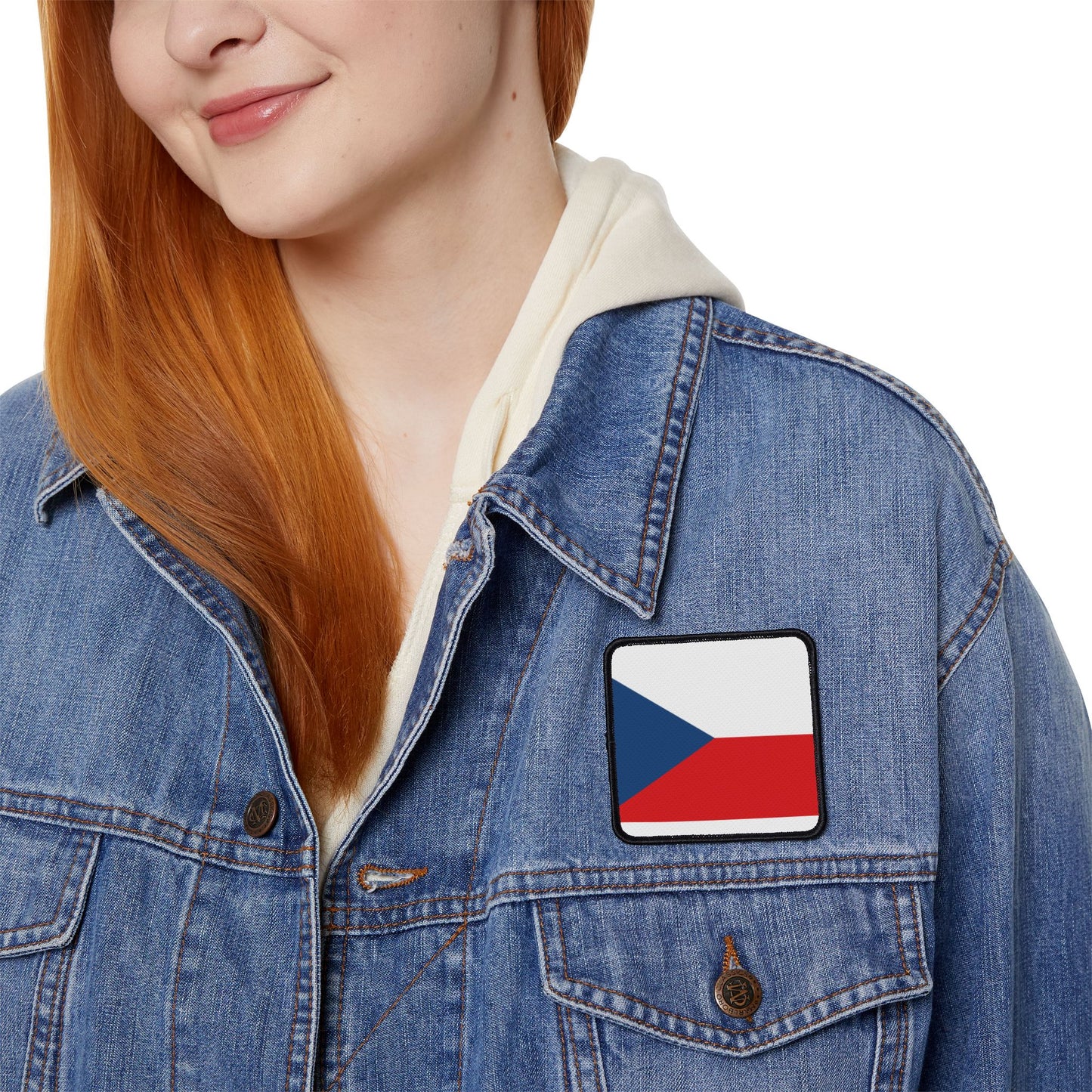 Flag Village Czech Republic Flag Embroidery Iron-On Patches
