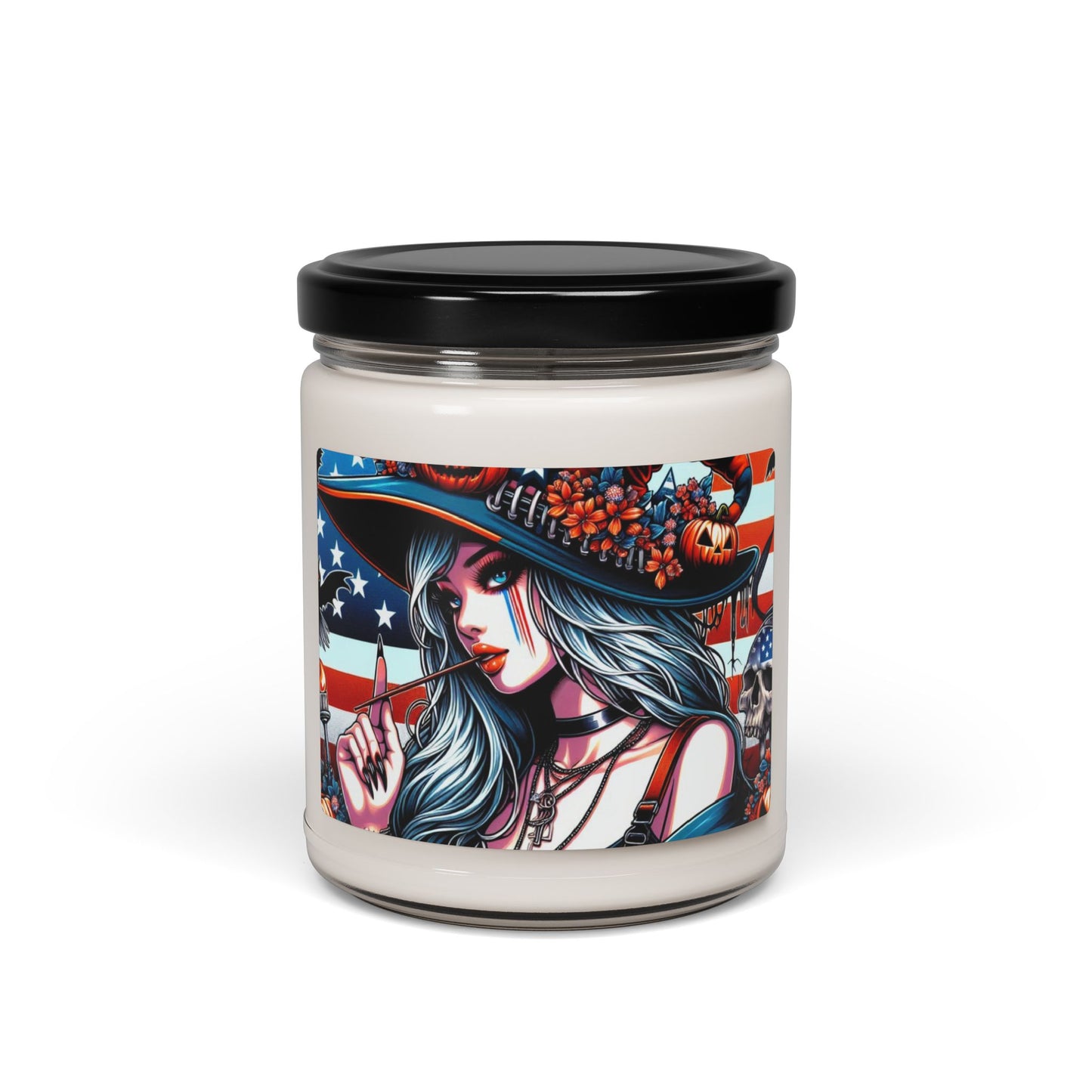 Flag Village Halloween Pretty Witch Scented Soy Candle, 9oz HW0020