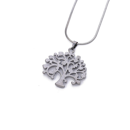 Flag Village Big Tree Of Life Pendant Necklaces Drilling CZ Zircon Multi Layers Chains Long Necklace Jewelry Gifts For Her