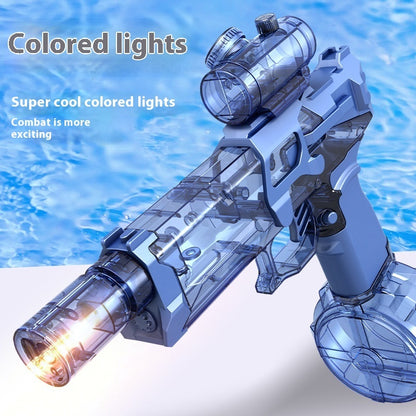 Flag Village Fire Rat Electric Water Pistol Cool Light Full Automatic Water Spray Gun Summer Toy Sports Entertainment Children Gifts AC223