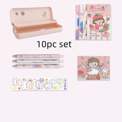 Flag Village Girl Students' Supplies Stationery Set Gift Box