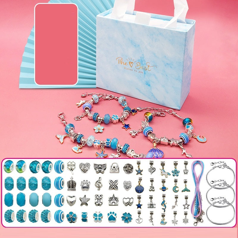 Flag Village Children's Diy Handmade Beaded Bracelet Creative Jewelry Set Gift Box