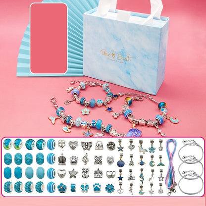 Flag Village Children's Diy Handmade Beaded Bracelet Creative Jewelry Set Gift Box
