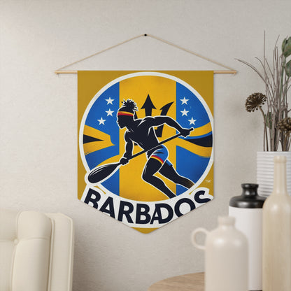 Flag Village Barbados Flag Pennant Sporting Home Wall decoration BRB0001