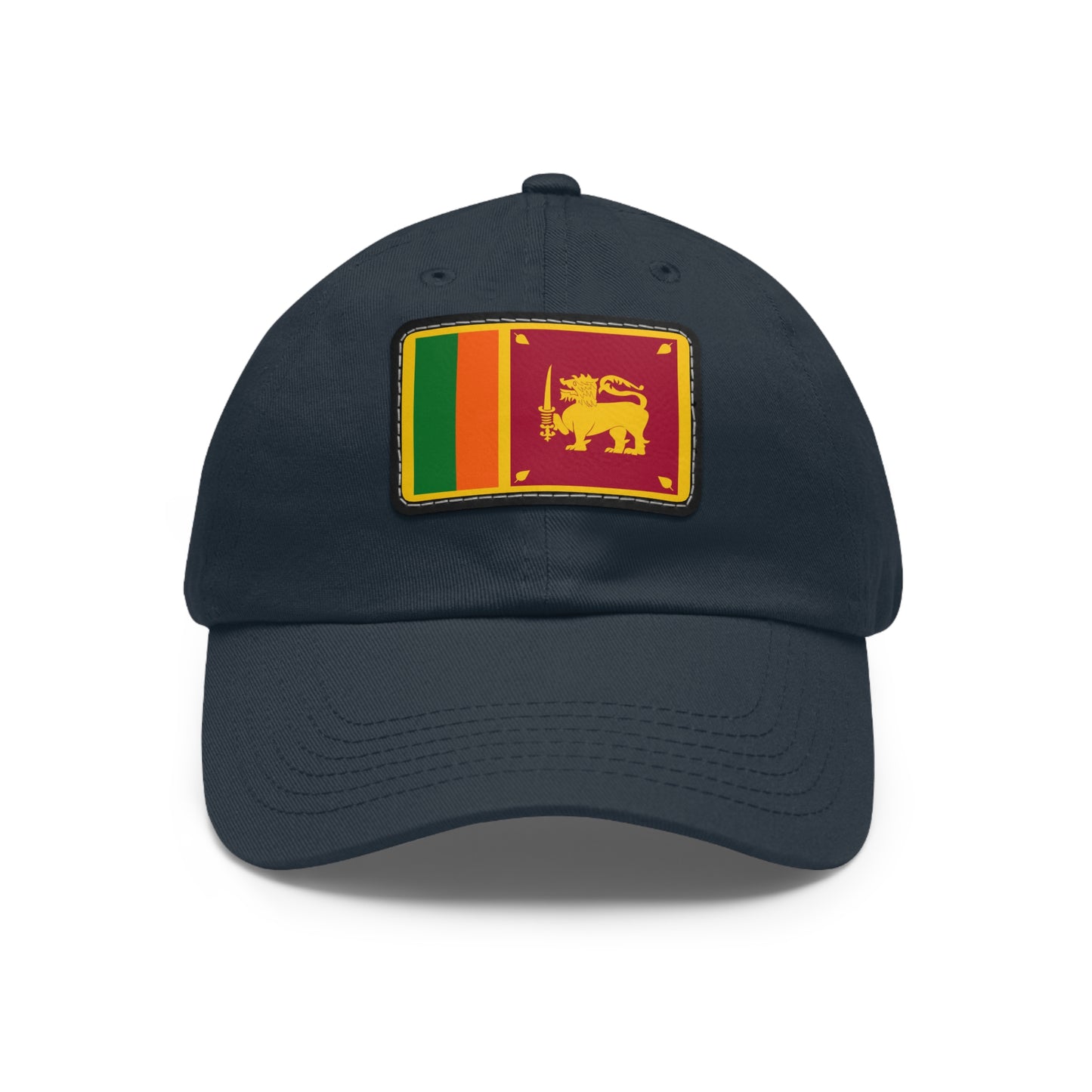 Flag Village Sri Lanka Islands Flag Hat Cap with Leather Patch