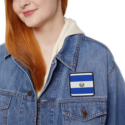 Flag Village El Salvador Flag Embroidery Iron-On Patches