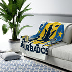 Flag Village Barbados Sporting Flag Sherpa Fleece Blanket BRB0005