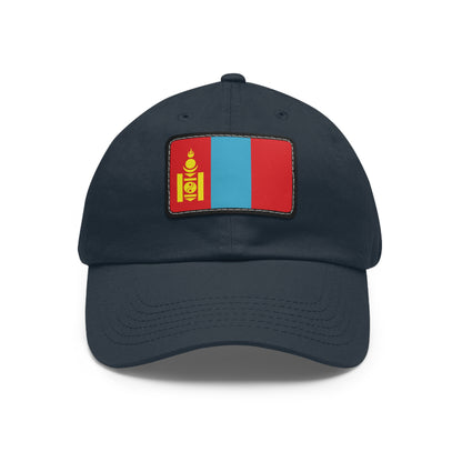 Flag Village Mongolia Flag Hat Cap with Leather Patch