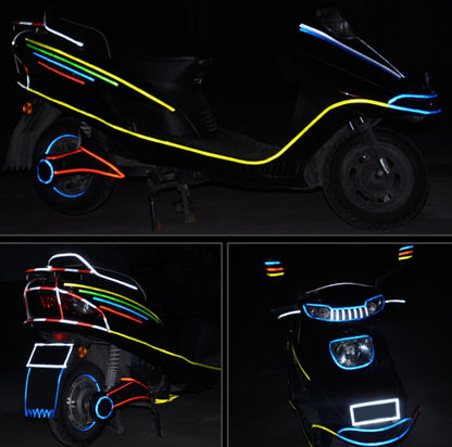 Flag Village Auto Tools Car and motorcycle bicycle reflective stickers mountain bike luminous stickers dead fly bicycle wheel body sticker