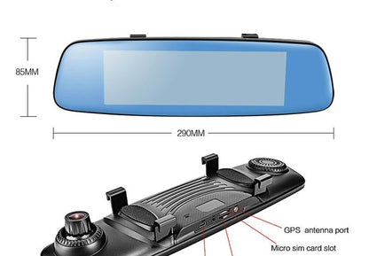 Flag Village Auto Tools Cross border special supply for new 8 inch crane recorder 4G cloud mirror 1080P HD Android rear view mirror driving record