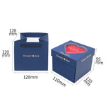 Flag Village Christmas Eternal Flower Love Rotating Gift Box
