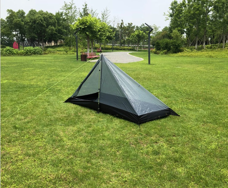 Flag Village Portable camping pyramid tent single outdoor equipment camping supplies
