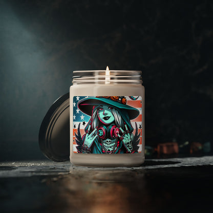 Flag Village Halloween Pretty Witch Scented Soy Candle, 9oz HW0016