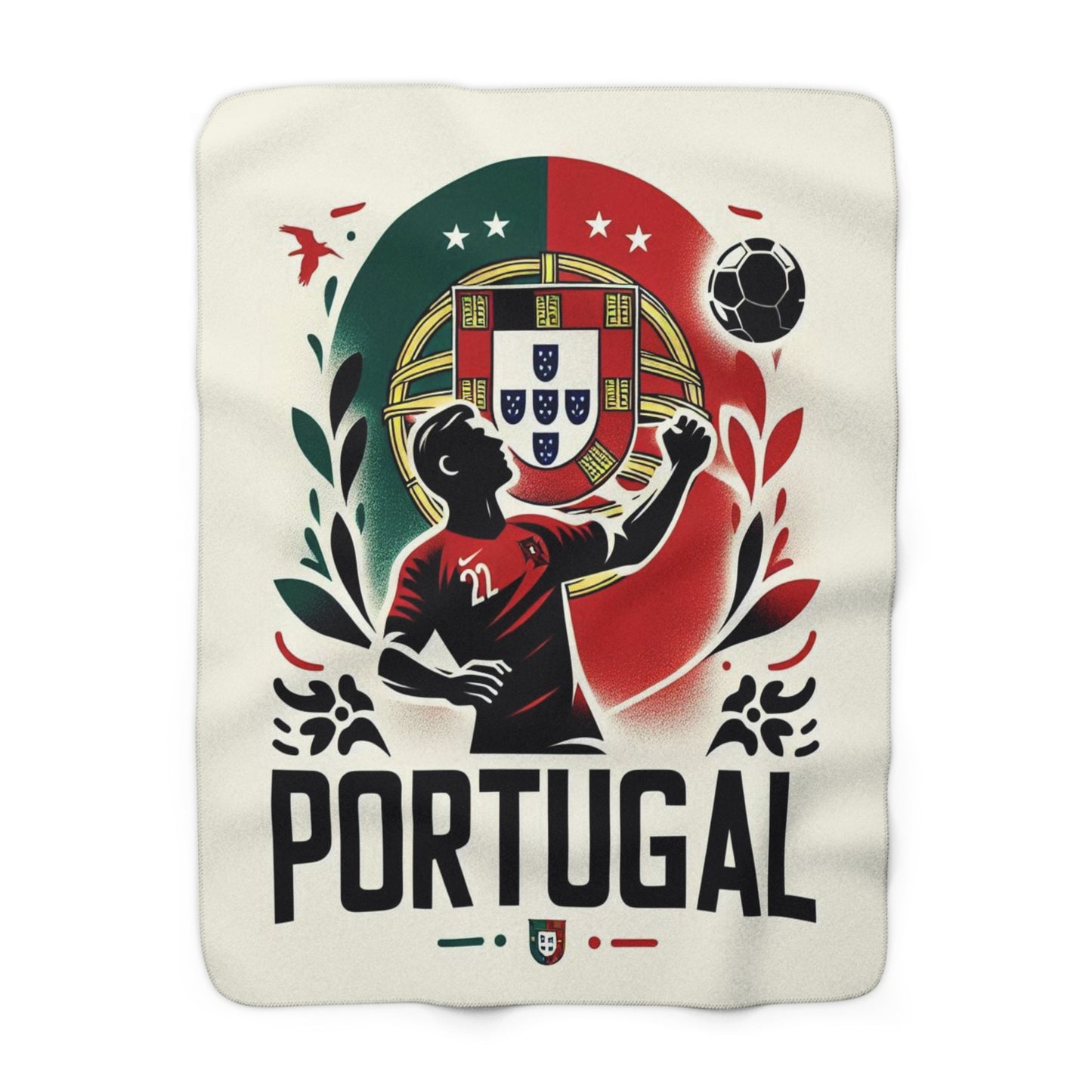 Flag Village Portugal Sporting Flag Sherpa Fleece Blanket PRT0009