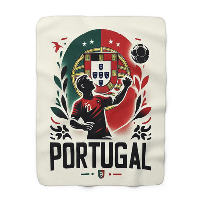 Flag Village Portugal Sporting Flag Sherpa Fleece Blanket PRT0009