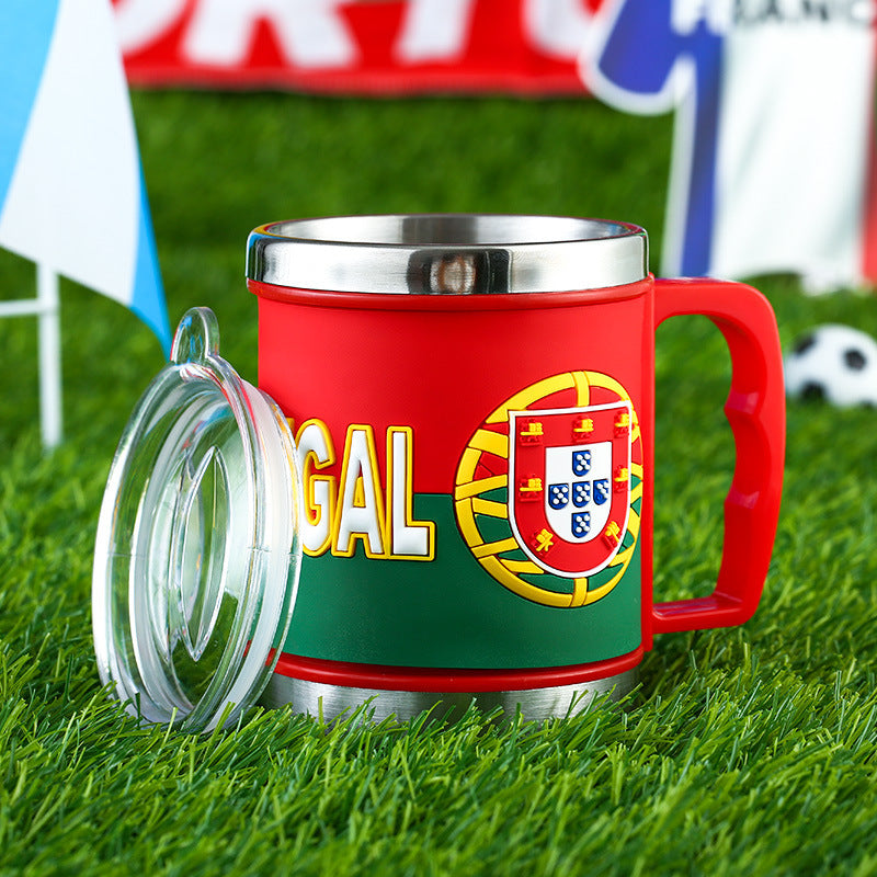 Flag Village World Cup Soccer Mug Souvenirs Fans Small Gifts Event Prizes