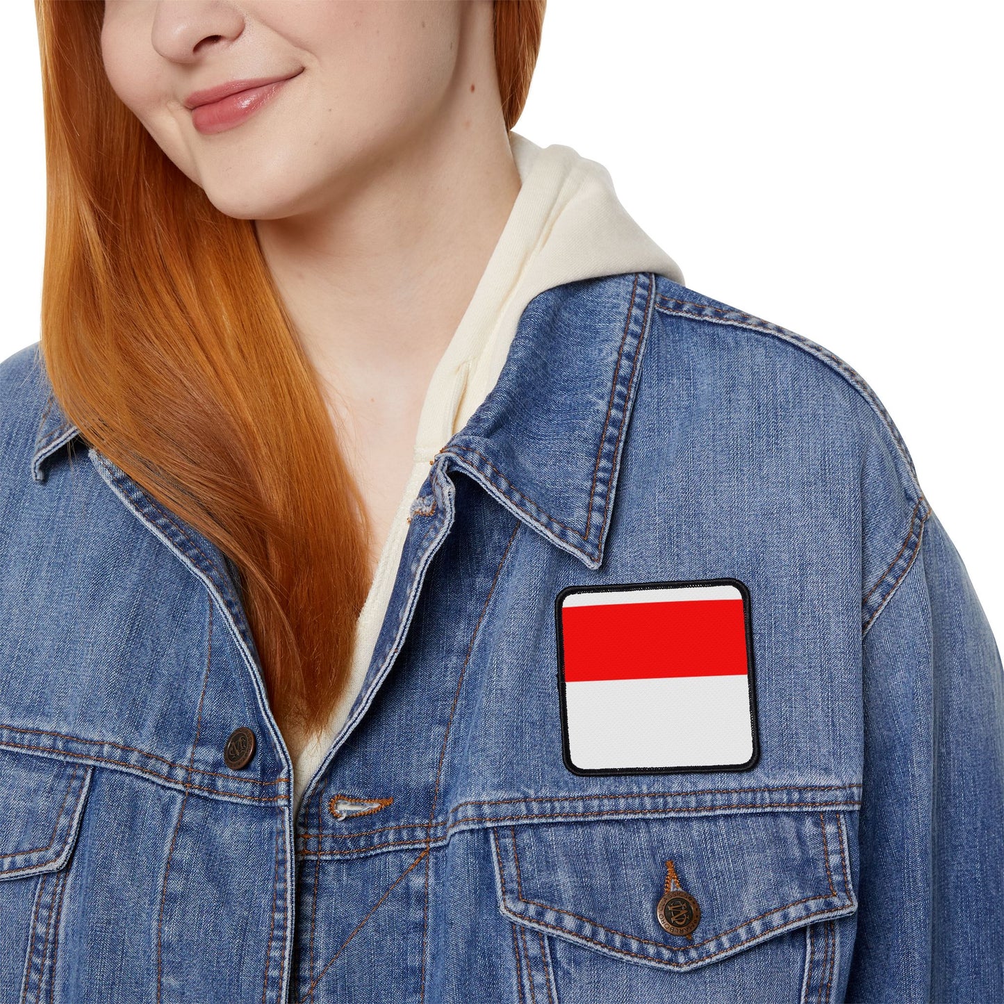 Flag Village Indonesia Flag Embroidery Iron-On Patches