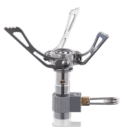 Flag Village Portable Folding Mini Camping Stove Outdoor Gas Stove Survival Furnace Stove 3000W Pocket Picnic Cooking Gas