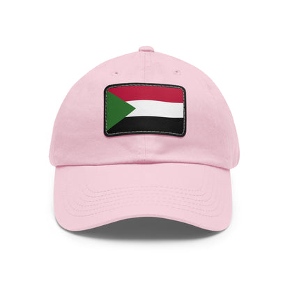 Flag Village Sudan Flag Hat Cap with Leather Patch